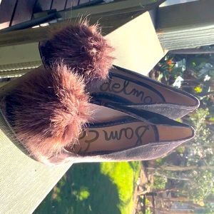 Brown Sam Edelman suede pumps